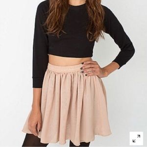 Tan American Apparel Chiffon Skirt